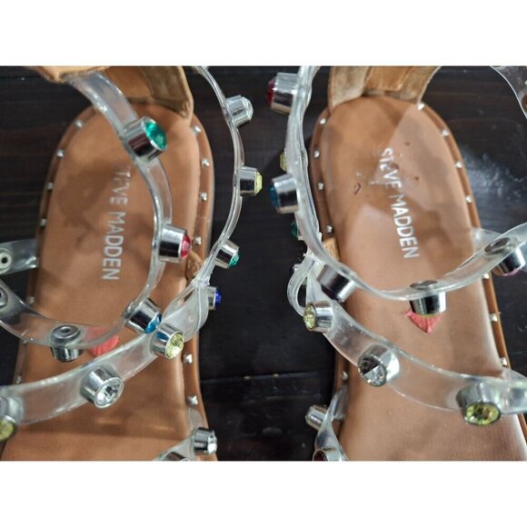 EUC Steve Madden Jelly Gladiator Travel Sandal/Sz. 8 - Picture 13 of 14